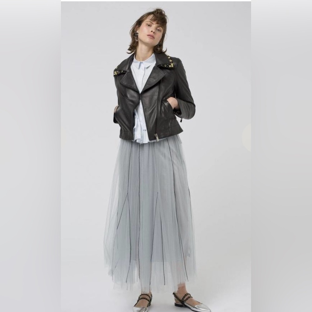 Dorothee Schumacher sensitive transparency Tulle Skirt - Dove Blue size S
